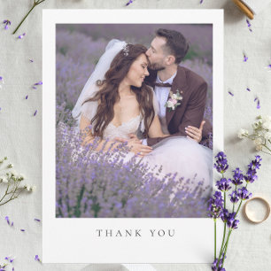 Merci de message de Mariage photo minimaliste simp