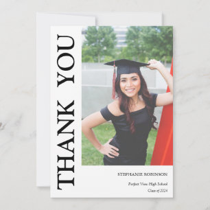 Merci de  moderne simple Carte photo