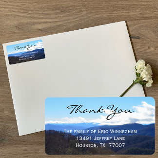 Merci de montagne pour Étiquette de la sympathie