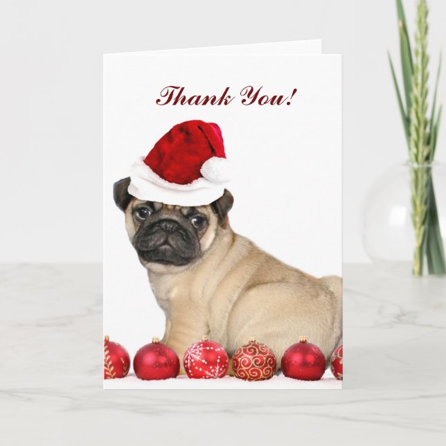 Merci de Noël Carlin de la carte de chien (Devant)