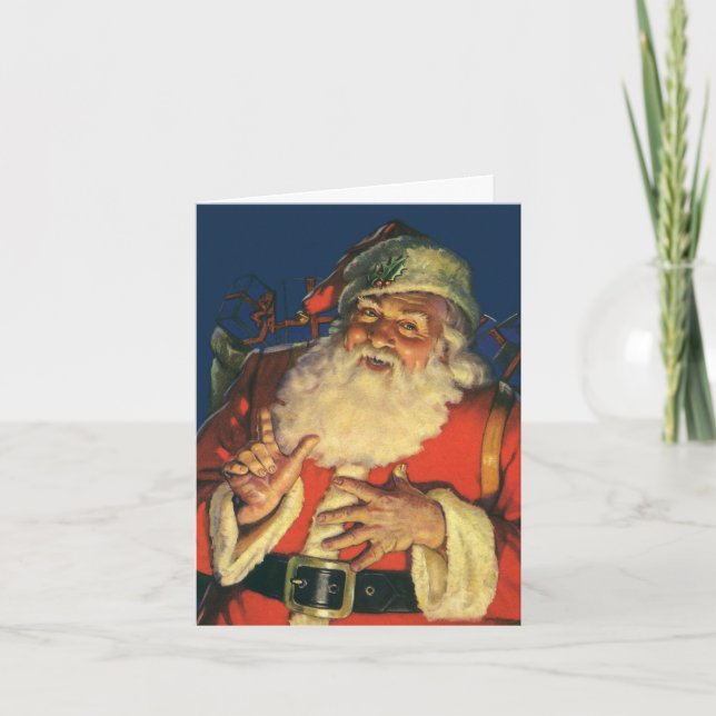 Merci de Noël vintage (Devant)