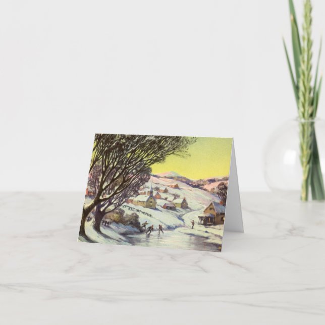 Merci de Noël vintage (Devant)