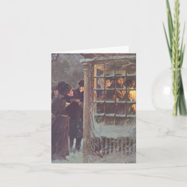 Merci de Noël vintage (Devant)