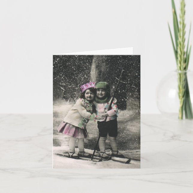 Merci de Noël vintage (Devant)