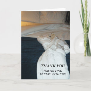 Merci de nous laisser rester avec votre carte