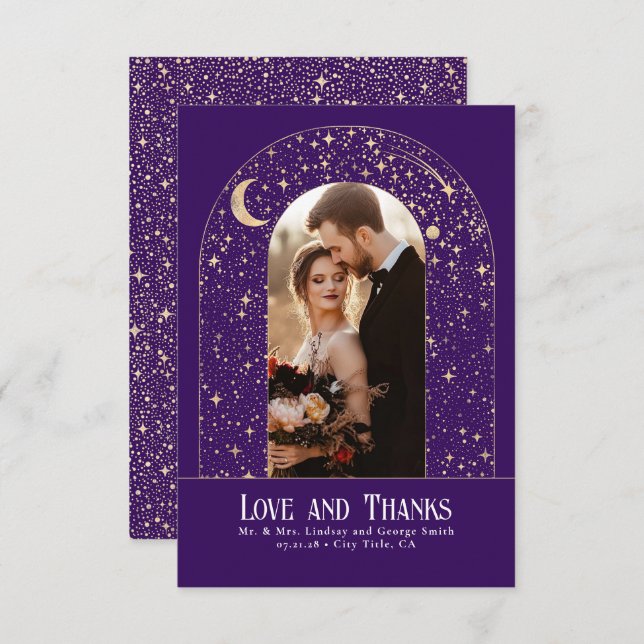 Merci de nuit étoilé céleste et mystique (Devant / Derrière)