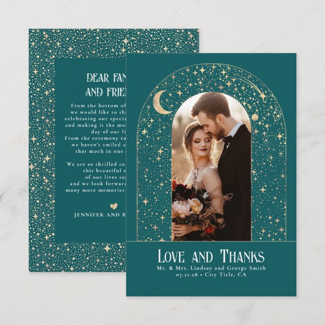 Merci de nuit étoilé céleste et mystique (Devant / Derrière)