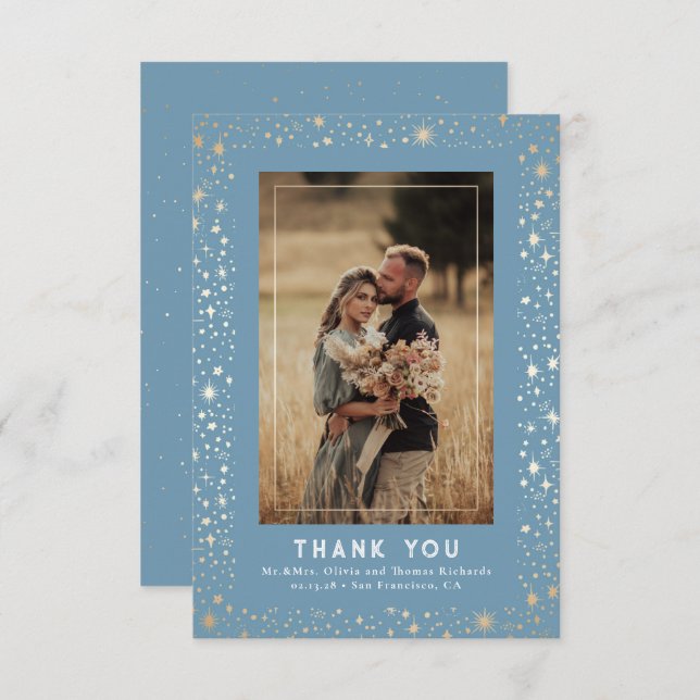 Merci de nuit étoilé céleste et mystique (Devant / Derrière)