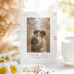 Merci de nuit étoilé céleste et mystique<br><div class="desc">Mariage cosmique céleste merci carte photo</div>