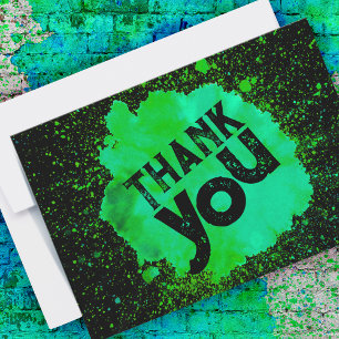 Merci de peinture - Vert sur noir