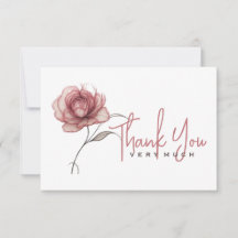 Merci de pivoine rose