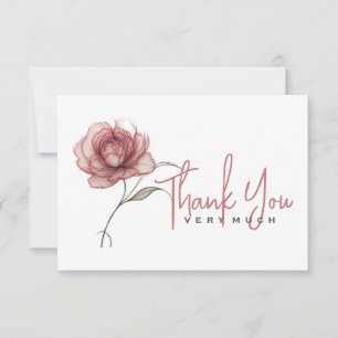 Merci de pivoine rose