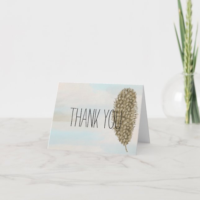 Merci de plume or (Devant)