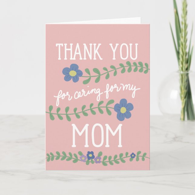 Merci de Prendre Soin de la Carte de Ma Mère (Devant)