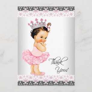 Merci de princesse baby shower de tutu