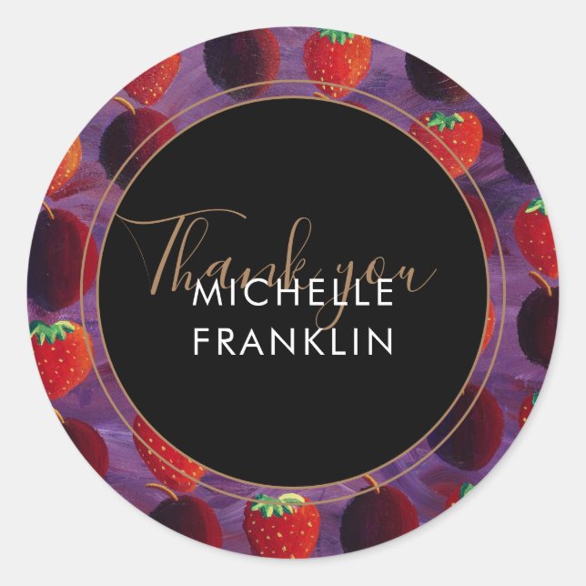 Merci de produit artisanal Étiquette de fruits fra (Devant)