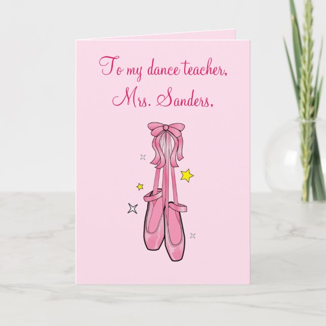 Merci de professeur de danse avec chaussures de ba (Devant)