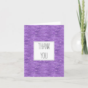 Merci de rayures de la brillance violette