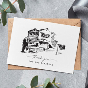 Merci de référence immobilier de marque moderne