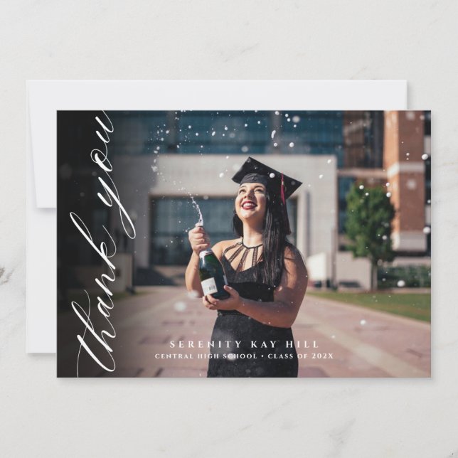 Merci de script classique élégant (Devant)