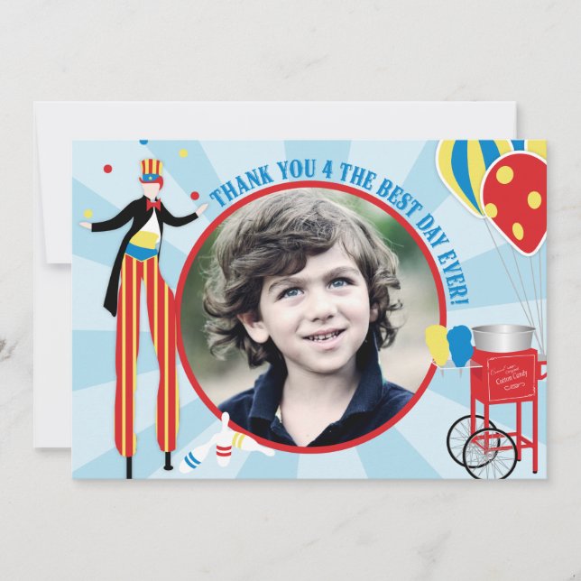 Merci de sucrerie de coton de marcheur d'échasse (Devant)