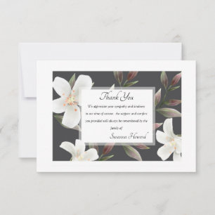 Merci de sympathie Floral