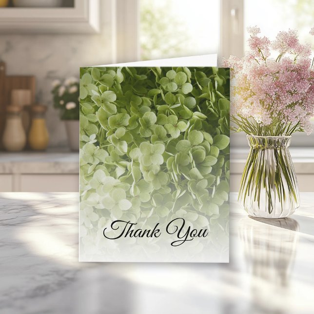 Merci de Sympathie Florale Hydrangea Vert (Créateur téléchargé)