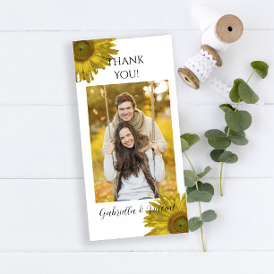 Merci de tournesol jaune vertical