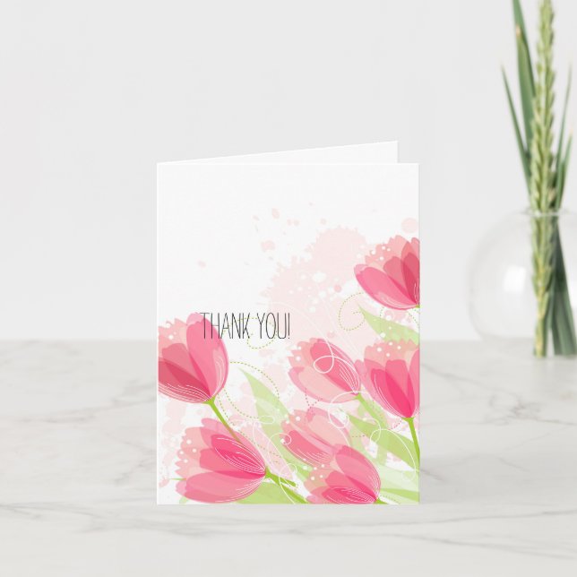 Merci de tulipes roses (Devant)