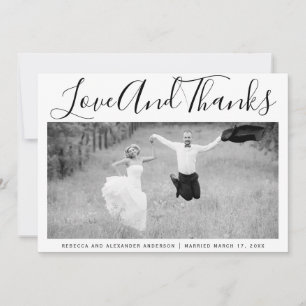 Merci de typographie en gras photo mariage