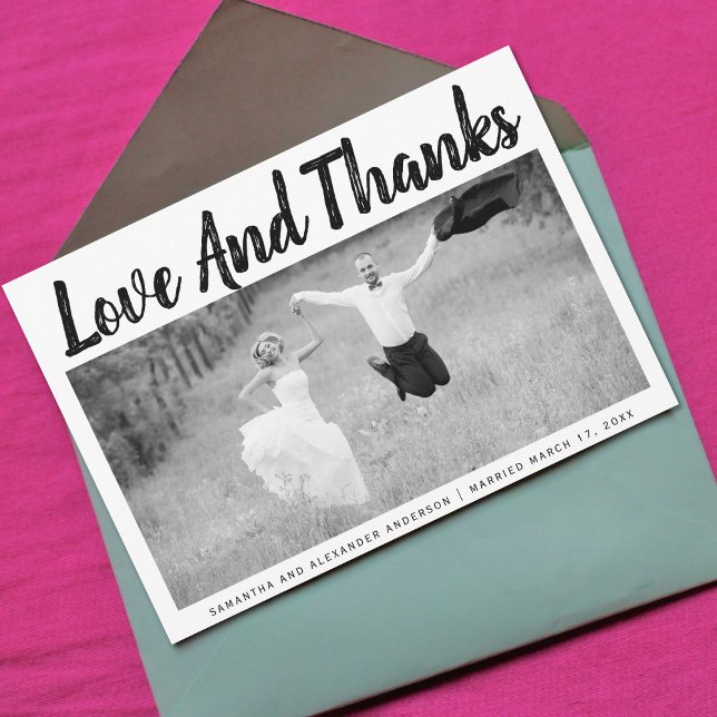 Merci de typographie en gras photo mariage (Créateur téléchargé)