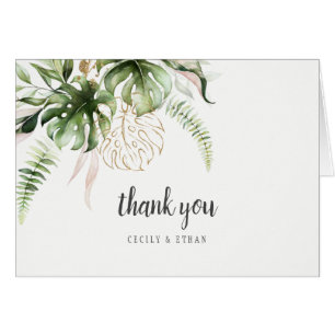 Merci de verdure tropicale Gold Blush rose