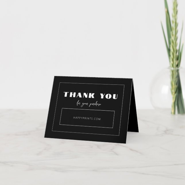 Merci de votre achat Entreprise modifiable  (Devant)