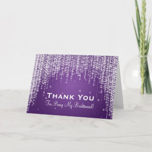 Merci Demoiselle d'Honneur Nuit Dazzle Violet