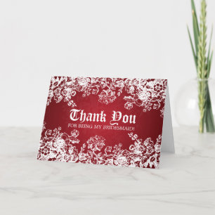 Merci Demoiselle d'Honneur Victorian Flourish Roug