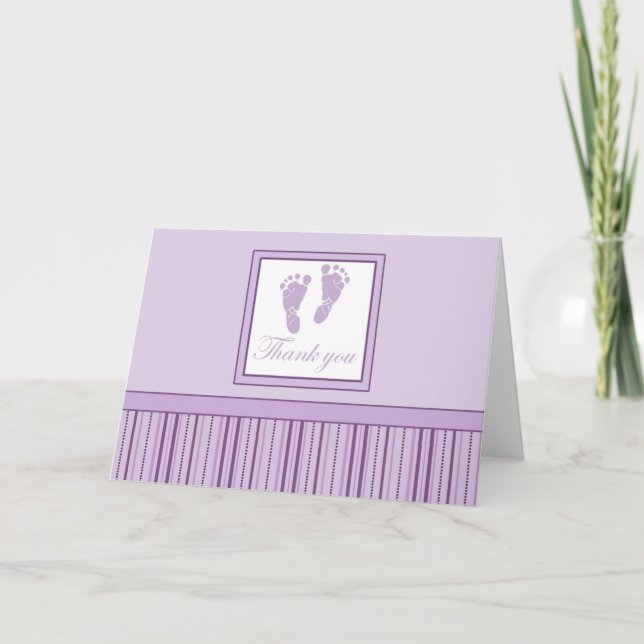 Merci d'empreintes de bébé - Violet (Devant)