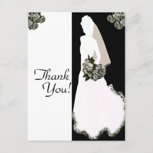 Merci des cartes postales de mariée