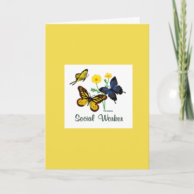 Merci des papillons des travailleurs sociaux (Devant)