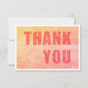 Merci - Design Carte de remerciements plat 3,5 po