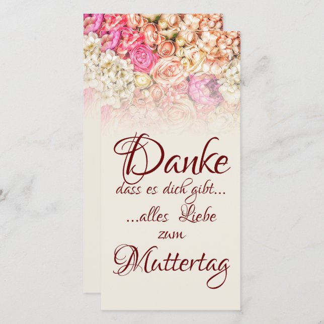 Merci d'être là - Fête des Mères (Devant / Derrière)