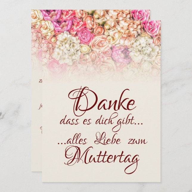 Merci d'être là - Fête des Mères (Devant / Derrière)