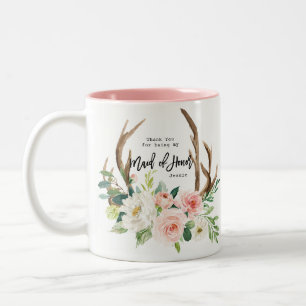 merci d'être ma domestique de tasse florale