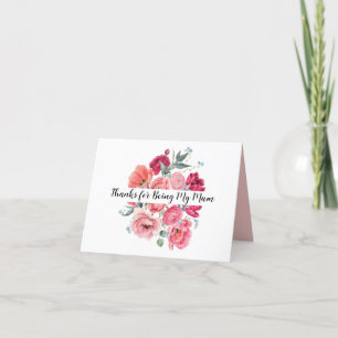 Merci d'être ma maman, carte de remerciement
