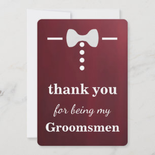 Merci d'être mes garçons d'honneur