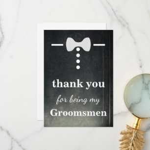 Merci D'Être Mes Groomsmans