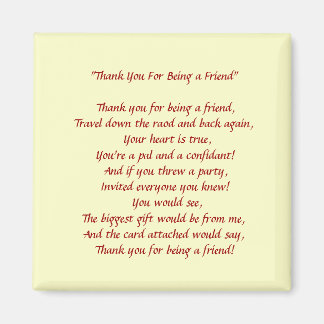 Merci D'Être Mon Ami - Magnet