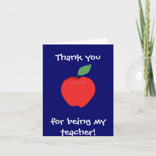 Merci D'Être Mon Enseignant ! Carte