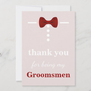 Merci d'être mon garçon d'honneur