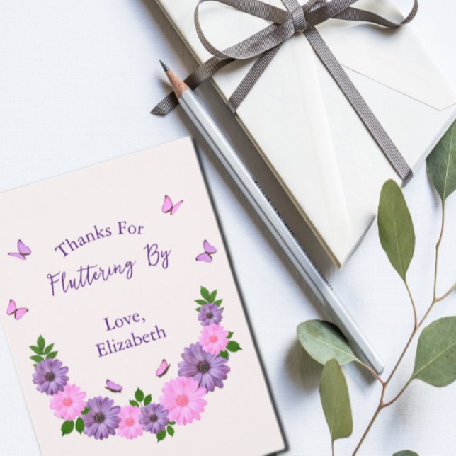 Merci d'être passés par Butterfly Bridal Shower (Créateur téléchargé)