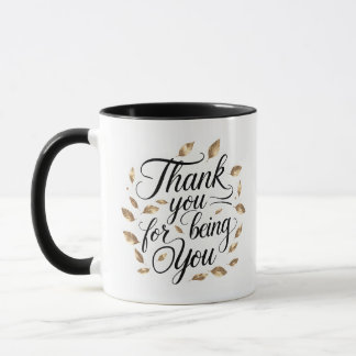 Merci d'être toi | Mug à couronne florale